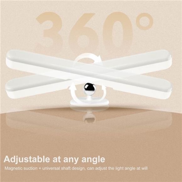 2 Pack Wireless Vanity Lights for Mirror, Rechargeable Battery Operated Mirror - Picture 5 of 7